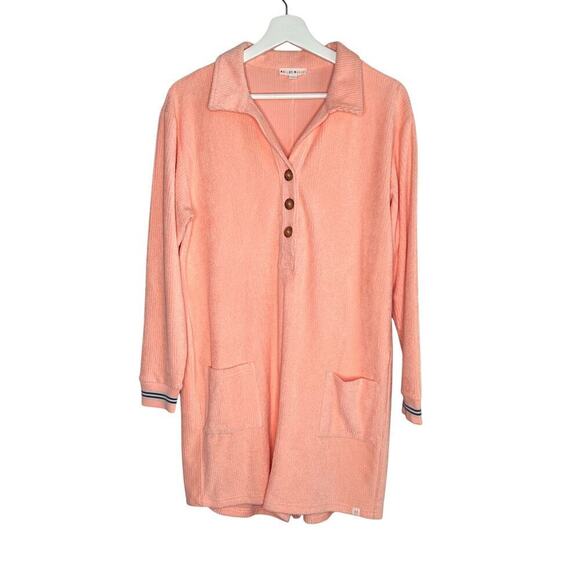 Roller Rabbit Peach Terry Romper Cover Up or Pajamas Womens Size S - Picture 2 of 8